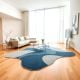 Handcrafted Blue Grey Organic Modern Living Rug